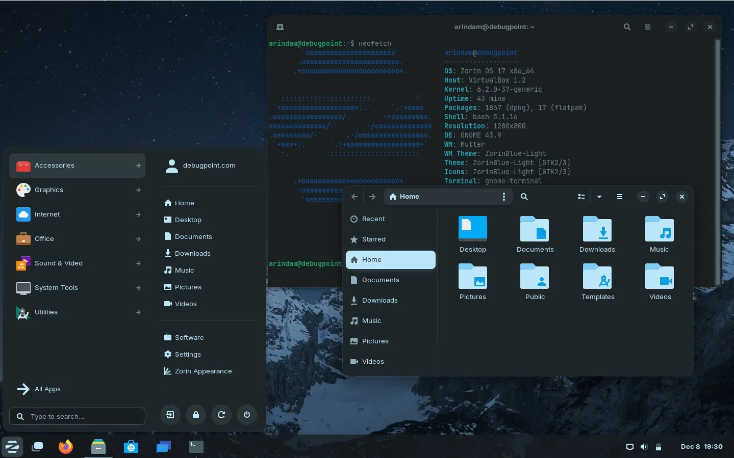 Zorin OS 17 Desktop