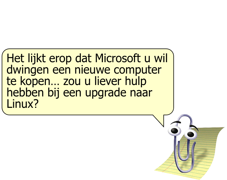 Clippy advising to use Linux