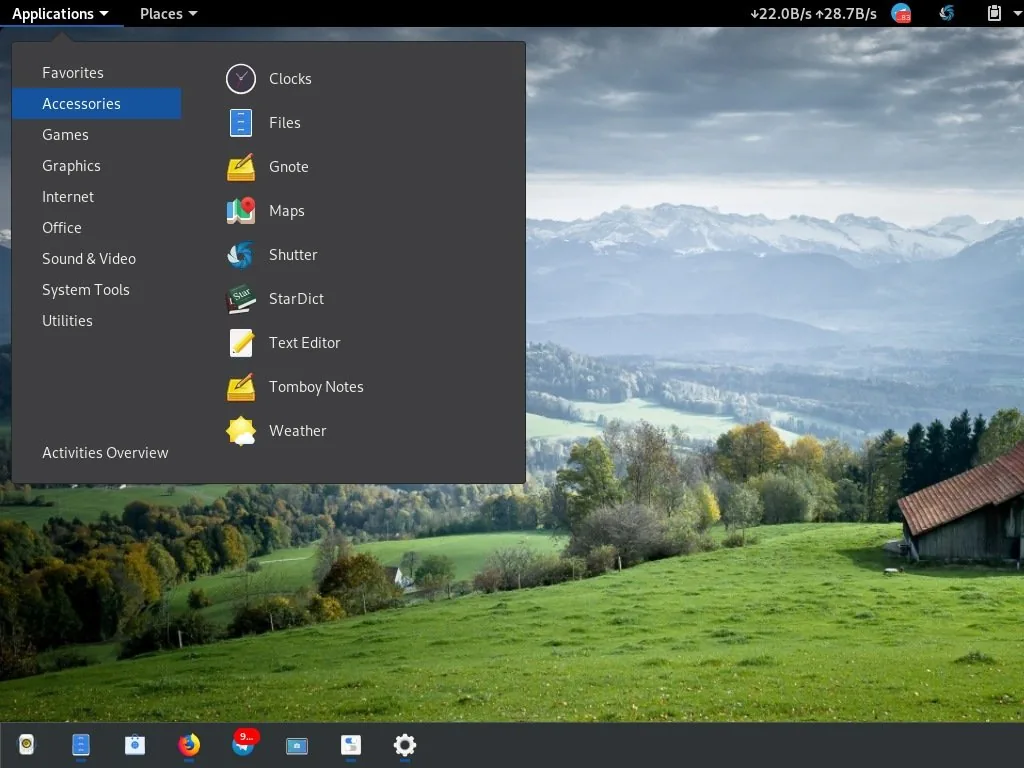 GNOME desktop op Linux